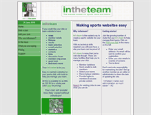 Tablet Screenshot of intheteam.com