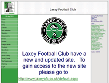 Tablet Screenshot of laxeyfc.intheteam.com
