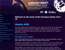 Tablet Screenshot of horshamhawks.intheteam.com